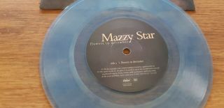 MAZZY STAR - FLOWERS IN DECEMBER - RARE CLEAR BLUE VINYL 7 