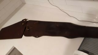 Vintage Hunter 179 26 Brown Leather Rifle Scabbard Sheath Gun Case