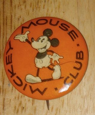 1928 - 1930 Mickey Mouse Club Button