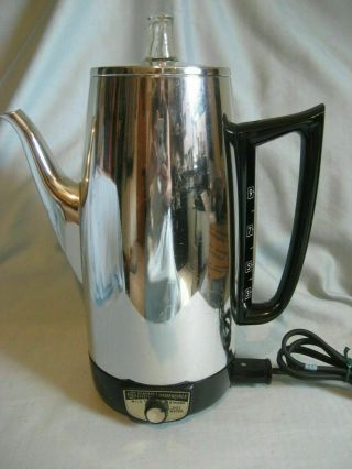 Vintage General Electric Automatic Percolator 9 Cup Coffee Pot