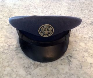 Vintage Bancroft Cap Co.  Us Air Force Military Dress Uniform Hat - (size 7 1/8)