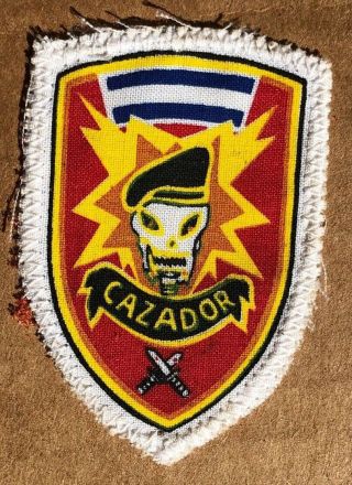 El Salvador Us Special Forces Cazador Hunter Patch Green Beret 1980 