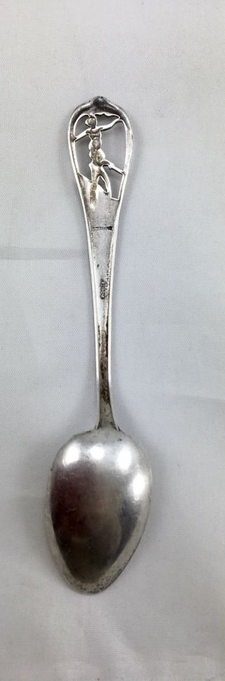 Sterling Old Collector’s Spoons Set Of 3 From Florida,  Canada & Bangkok. 3