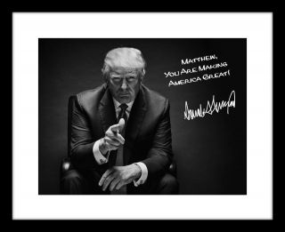 President Donald Trump 8x10 Signed Photo Print Autographed Name Customized