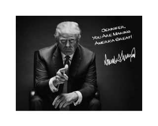 President Donald Trump 8x10 Signed Photo Print Autographed Name Customized 3