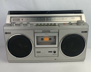 Sony Model Cfs - 45 Boombox Cassette Player Recorder Ghettoblaster Vintage