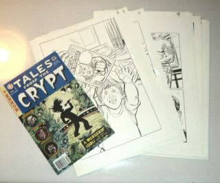 20 Orig.  Pen & Ink Drawings By Don Hudson For Slabbed Tales From The Crypt Comic
