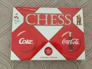 Coke Vs.  Coca Cola Chess Set Collectors Edition W/santa & Coke Bear