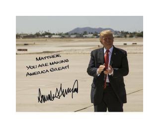 Personalized Donald Trump 8x10 Signed Photo Print Autographed Your Name Picture 2
