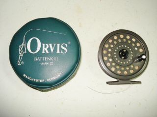 Vintage Orvis Battenkill Mark Iv Fly Reel With Case Made In England