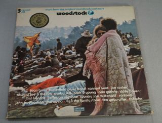 Vintage 1970 Woodstock 33 1/3 Rpm Record Album Set