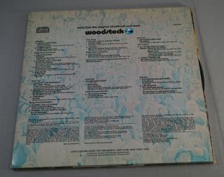 VINTAGE 1970 WOODSTOCK 33 1/3 RPM RECORD ALBUM SET 2