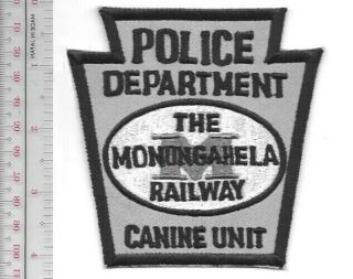 K - 9 Police Pennsylvania & West Virginia Monongahela Railroad Police Department C