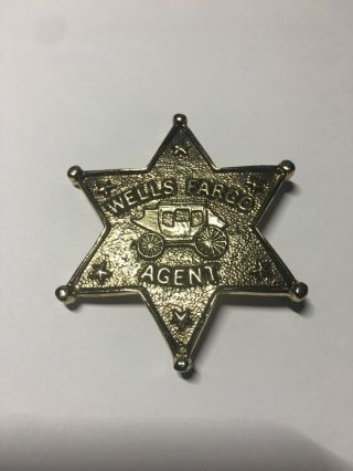 B - Vintage Wells Fargo Agent Star Badge