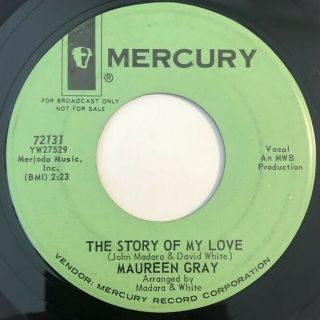 Maureen Gray & Group The Story Of My Love R&b Doo Wop Mercury 45 Hear