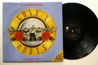 Guns N Roses Welcome To The Jungle 12 " Poster Sleeve 1988 Uk Press Rp 1227