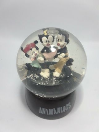 Vintage 90’s Animaniacs Snow Globe 1994 Warner Bros Wb Yakko Wakko Dot