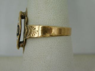 Vintage 10K Yellow Gold Ring w/ 