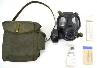 British Army Sr6 Gas Mask,  Filter,  Bag 1980 