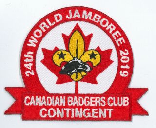 2019 World Scout Jamboree Canadian Badgers Club (cbc) Scouts Contingent Patch