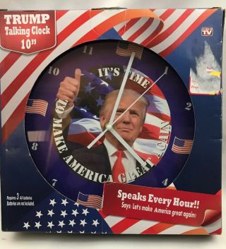 President Trump " Make America Great Again " Talking Clock 10 "