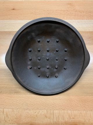 Htf Lodge Hand Scribed 5 1930’s Cast Iron Cover / Lid