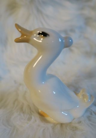 Vintage Hand Painted Ceramic Duck Figurine