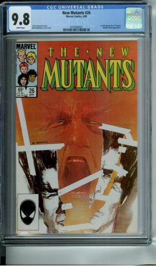 Mutants 26 Cgc 9.  8 White Pgs 1st Full App Of Legion Sienkiewicz Cover & Art