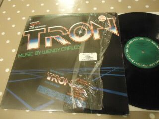 Ex,  Audio 1st Press Tron Ost Wendy Carlos Us Vinyl Lp 1982 Walt Disney
