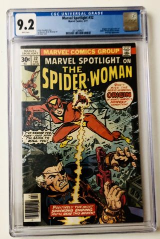 Marvel Spotlight 32 Cgc 9.  2 (1977) 1st Appearance Of Spider - Woman
