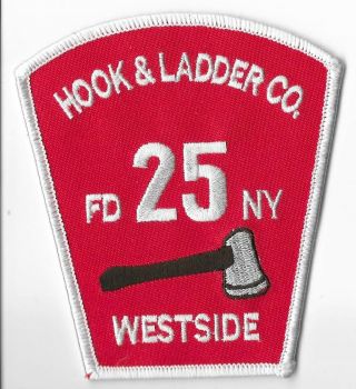 York City Fire Department (fdny) Ladder 25 Patch V3