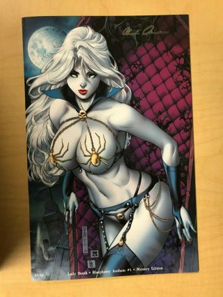 Lady Death Blasphemy Anthem 1 Mystery Variant Cover By Mike Debalfo Signed