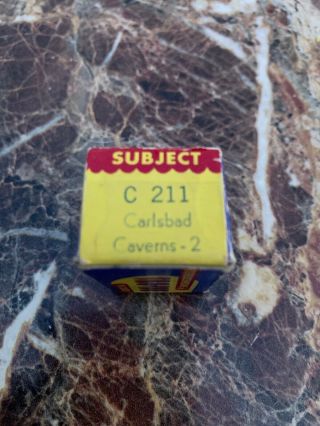 Tru - Vue Film Strip C 211 Carlsbad Caverns - 2.  Stereochrome By Tru - Vue In Color