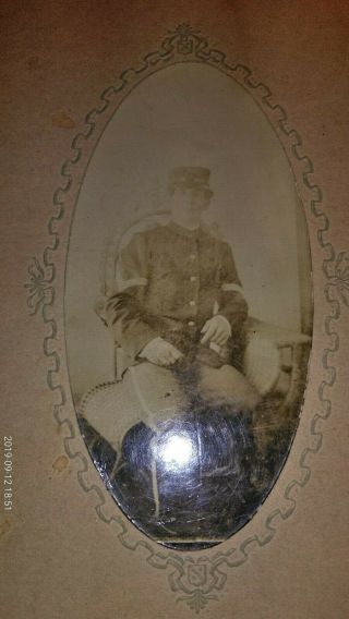 Cabinet Card Photo Union Civil War Soldier Name Diampert
