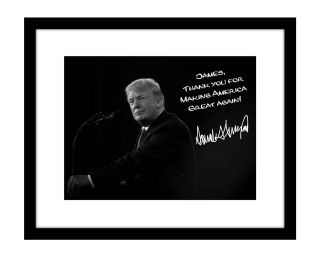Personalized Donald Trump 8x10 Signed Photo Print Autographed Your Name
