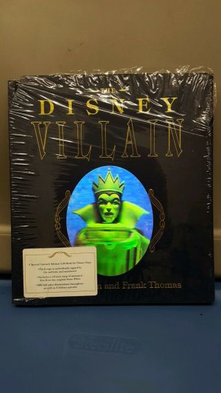 The Disney Villain Book Ltd Ed Signed By Frank Thomas And Ollie Johnston W/film