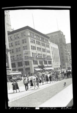 1940 5th Ave 40th St Manhattan Nyc York City Old Photo Negative 408b