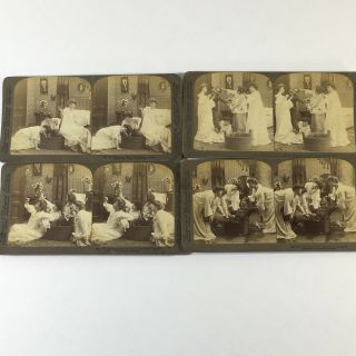 Underwood Stereoscope Cards The Halloween Party 1902 Victorian Risque