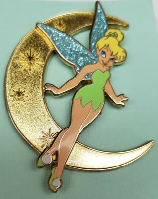 Disney Dsf Crescent Moon Tinkerbell Pin From Peter Pan Le