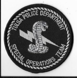 Tulsa Police Department,  Oklahoma Special Operations Team Patch