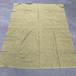 Vintage Us Army Military 100 Wool Blanket Usa