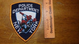 York City Police Nycpd Department Spider Man Patch Bx V 151