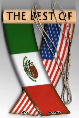 Rear View Mirror Car Flags Mexico And Usa Mexican Unity Flagz For Inside The Car