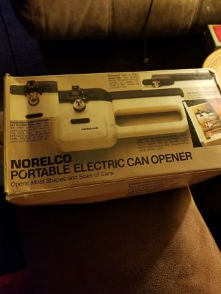 Vintage Norelco Electric Hand - Held Can Opener Co 4000 Old Stock