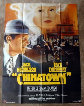 Vintage 1974 Chinatown - Jack Nicholson Movie Poster Noir Film Art 1sh