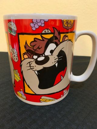 Vintage Giant Size Looney Tunes Taz Tasmanian Devil 32 Ounce Mug / Cup “1994””
