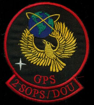 Usaf 2d Space Operations Squadron Dou Gps Patch T - 1