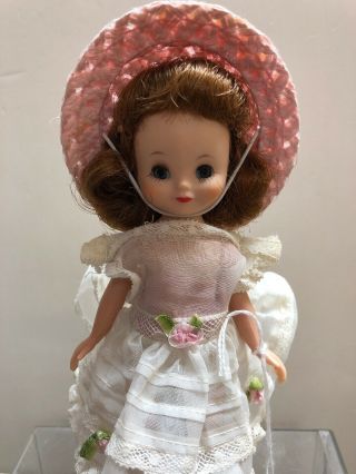 8” Vintage Betsy Mccall Vinyl Doll Bent Knee “sunday Best” Adorable Redhead S