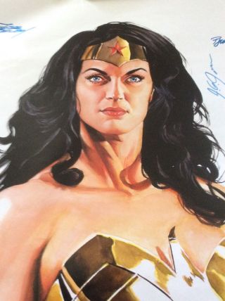 Wonder Woman Poster By Alex Ross Signed By Artists/writers