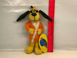 Rare Hong Kong Phooey Cartoon Character Hanna Barbera Karate Dog Plush